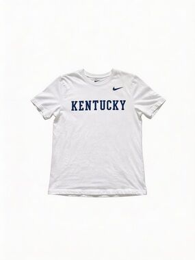 Nike White Tee with Blue Kentucky Script